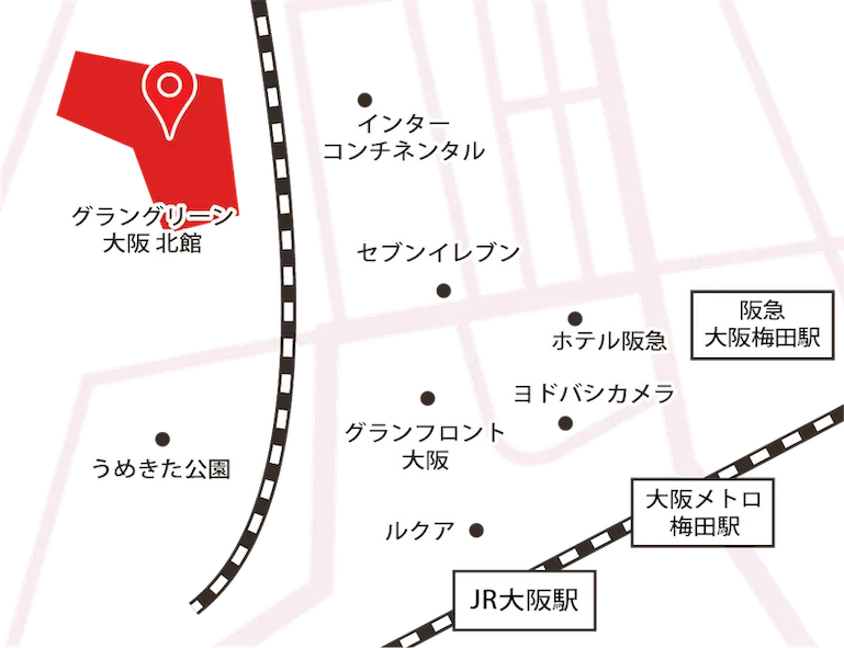 えみは総合歯科の簡易マップ