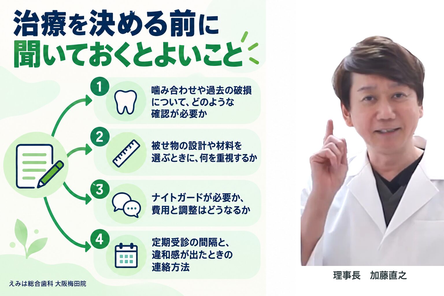治療を決める前に聞いておくとよいこと